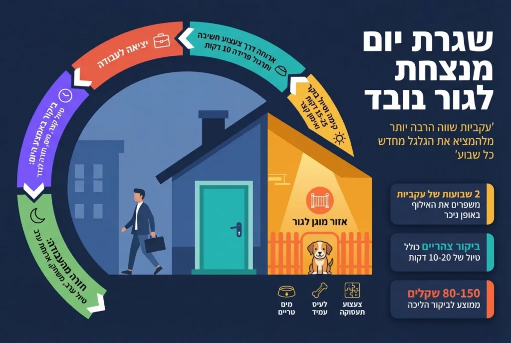 שגרת יום מנצחת לגור בודד